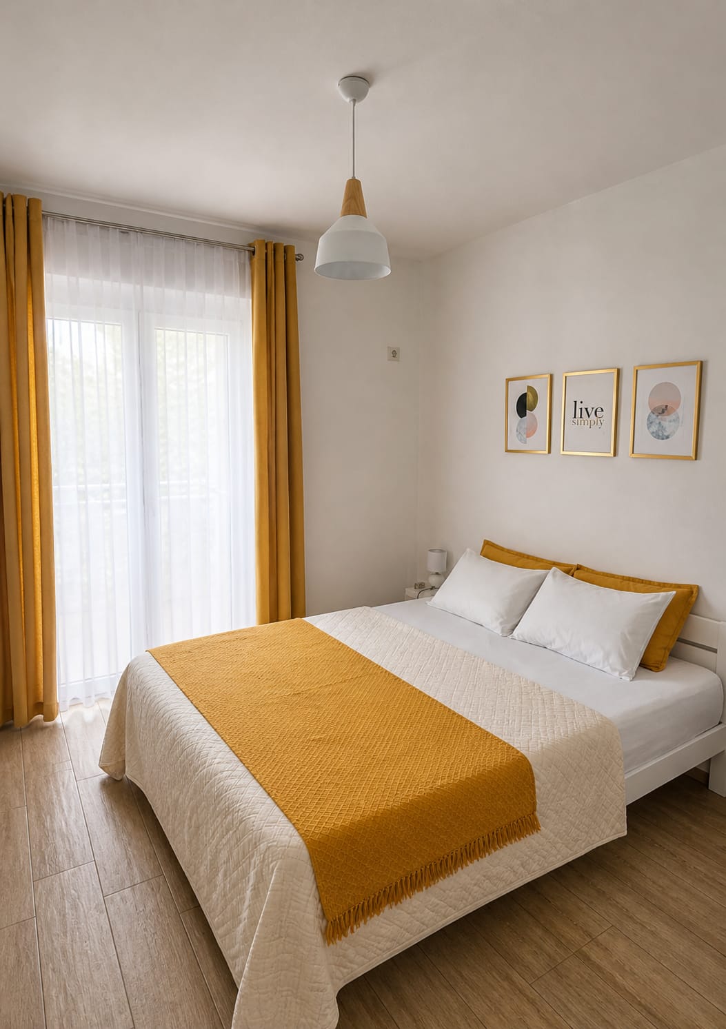 Apartment EtaNikol bedroom with double bed 160x200, Ulcinj Montenegro