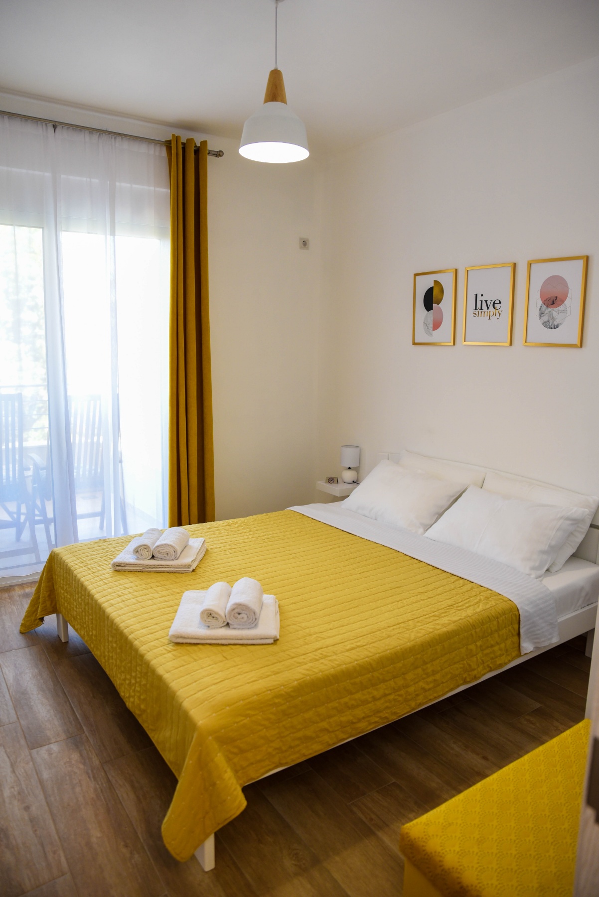 Apartment EtaNikol bedroom interior, Ulcinj Montenegro
